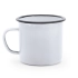 Kubek metalowy emailowany tradycyjny retro 380ml biały – odzież robocza Modern Company